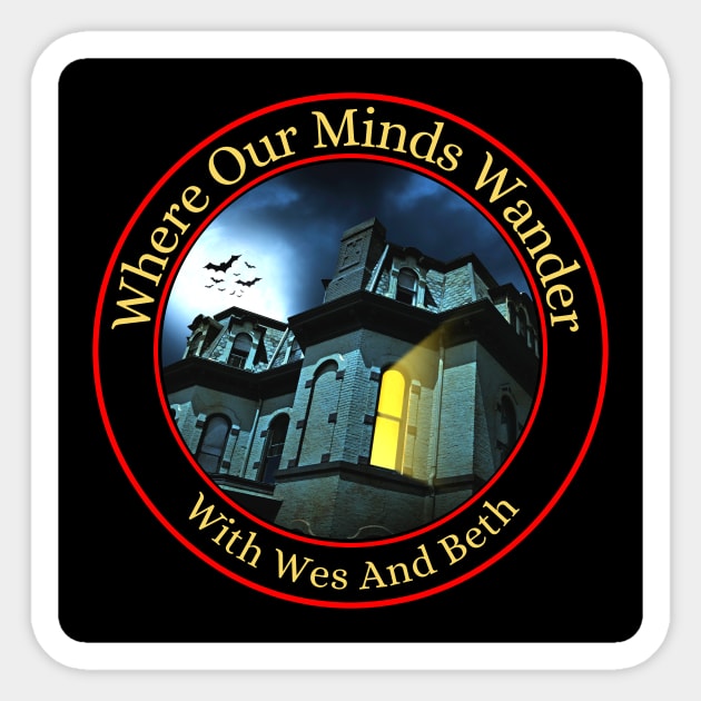 Where Our Minds Wander large chest logo Sticker by Where Our Minds Wander